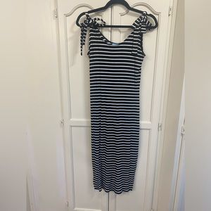Cece stripe midi dress